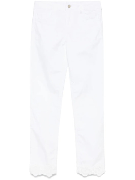  Liu Jo Floral-embroidered Jeans - White 