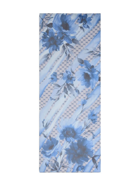  Liu Jo Floral-pattern Scarf - Blue 