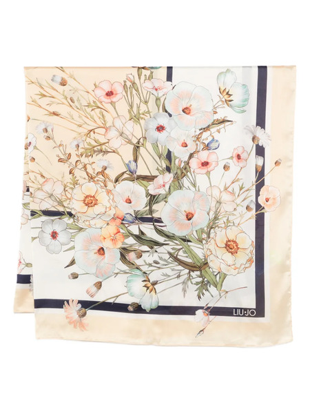  Liu Jo Floral Scarf - Neutrals 