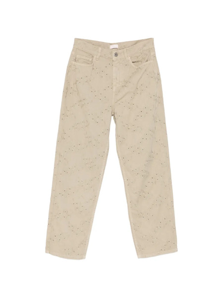  Liu Jo Floral Trousers - Neutrals 