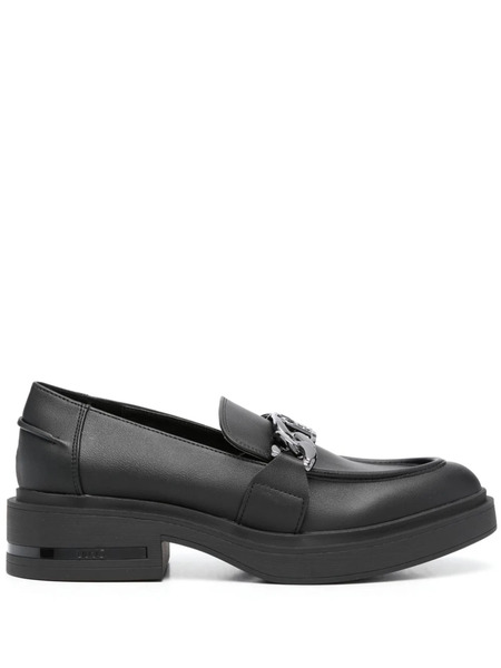  Liu Jo Gabrielle 23 Chain-link Loafers - Black 