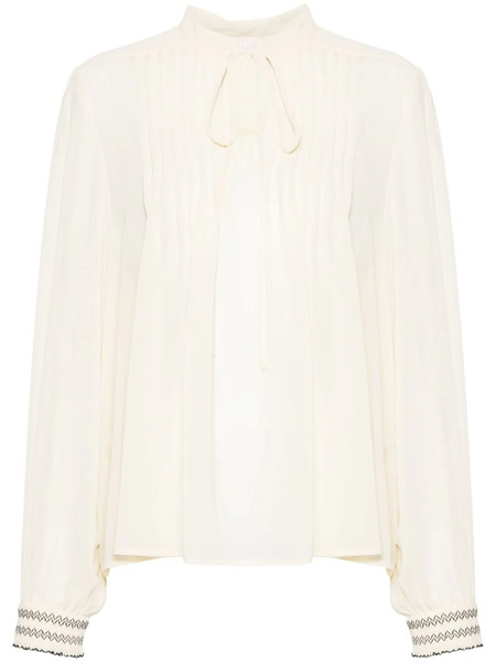  Liu Jo Georgette Crepe Blouse - Neutrals 