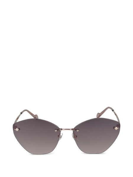  Liu Jo Heart-detail Sunglasses - Gold 