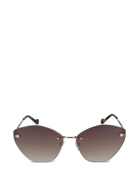  Liu Jo Heart-detail Sunglasses - Gold 