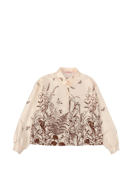  Liu Jo Kids Butterfly-detail Blouse - Neutrals 