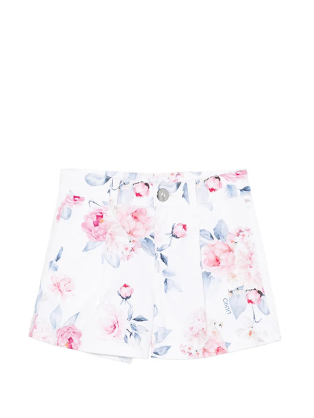  Liu Jo Kids Floral-print Shorts - White 