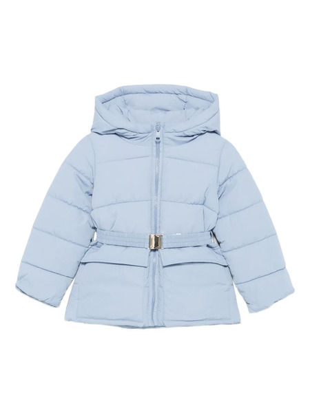  Liu Jo Kids Hooded Belted Puffer Jacket - Blue 