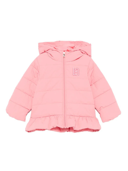  Liu Jo Kids Hooded Ruffled Jacket - Pink 