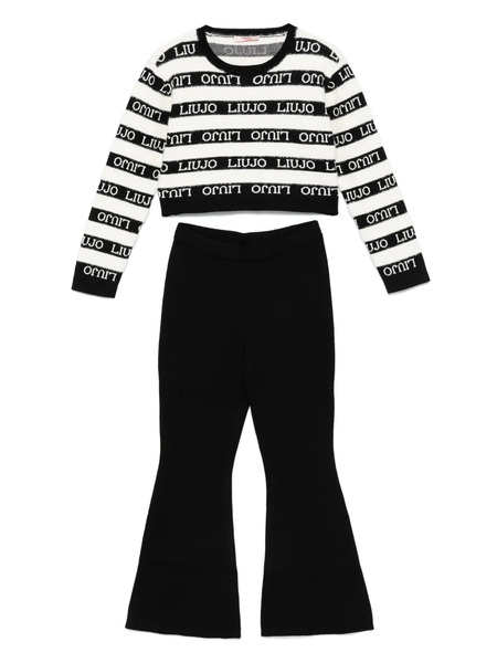  Liu Jo Kids Knitted Tracksuit Set - Black 