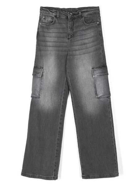  Liu Jo Kids Logo-plaque Cargo Pants - Black 