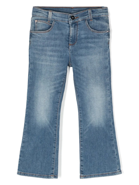  Liu Jo Kids Mid-rise Bootcut Jeans - Blue 