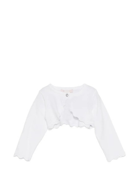  Liu Jo Kids Scalloped Cardigan - White 
