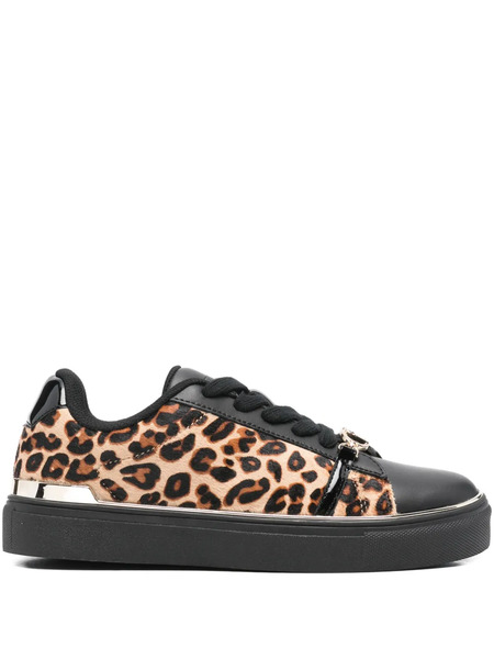  Liu Jo Kiki 01 Leopard-print Sneakers - Black 