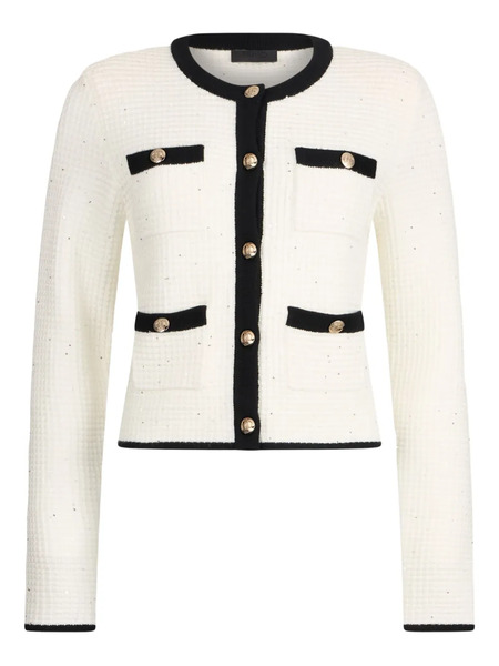  Liu Jo Knit Button-fastening Jacket - White 