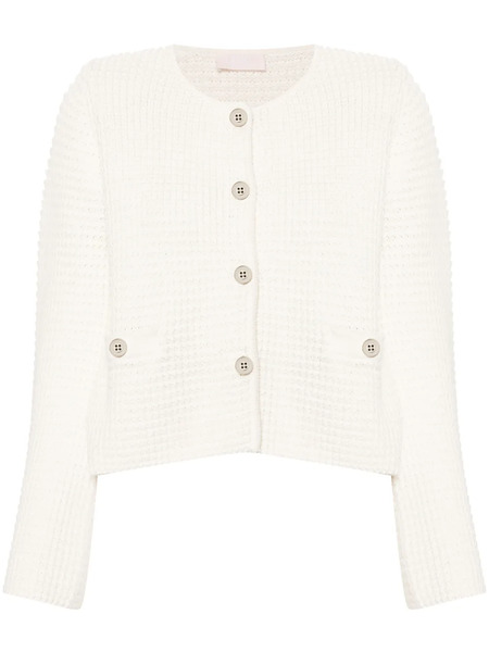  Liu Jo Knitted Cardigan - White 