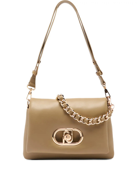  Liu Jo Lapuffy Medium Braided Chain Logo Crossbody Bag - Neutrals 
