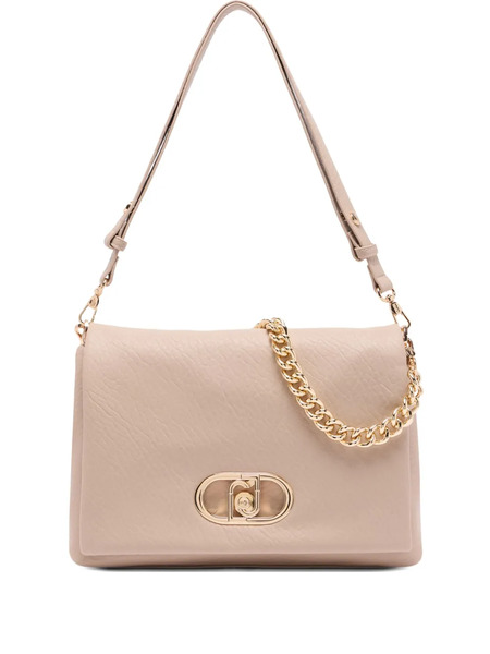  Liu Jo Large Lapuffy Logo-plaque Chain-strap Shoulder Bag - Neutrals 