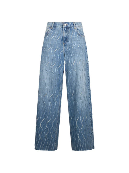  Liu Jo Laser-etched Flared Jeans - Blue 