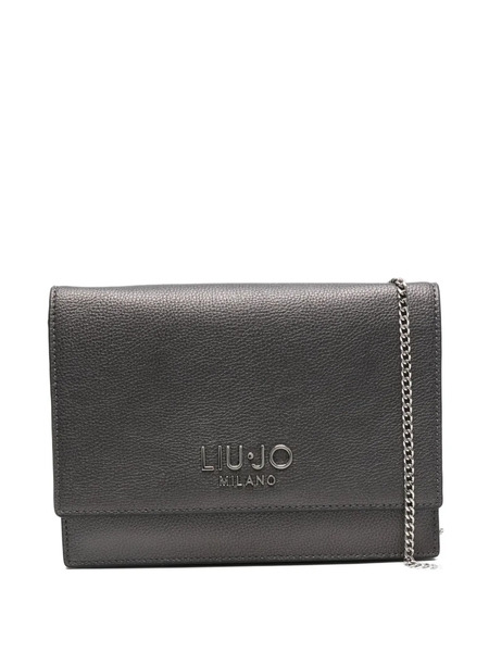  Liu Jo Logo Chain Clutch Bag - Grey 