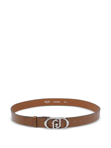  Liu Jo Logo-detail Buckle Belt - Brown 