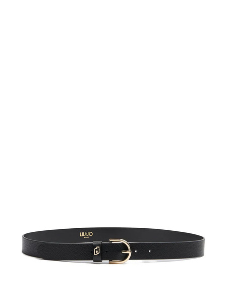  Liu Jo Logo-detail Leather Belt - Black 