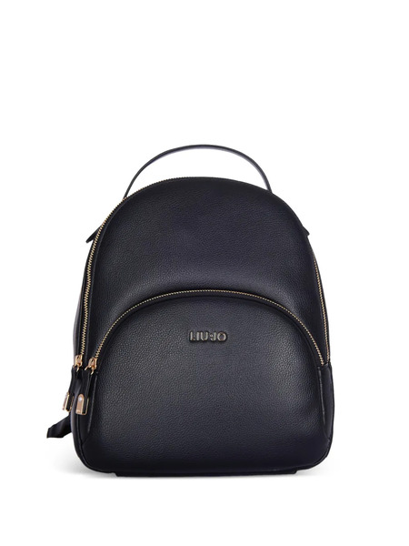  Liu Jo Logo-detail Zip-up Backpack - Black 