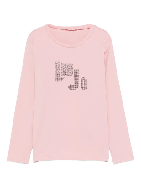  Liu Jo Logo-embellished Long-sleeve T-shirt - Pink 