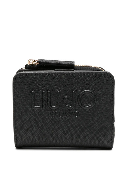  Liu Jo Logo-embossed Zip-around Wallet - Black 
