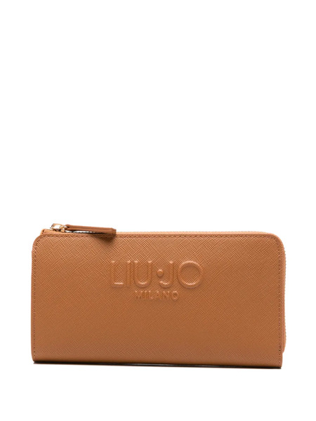  Liu Jo Logo-embossed Zipped Wallet - Brown 