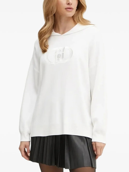  Liu Jo Logo-embroidered Hoodie - White 