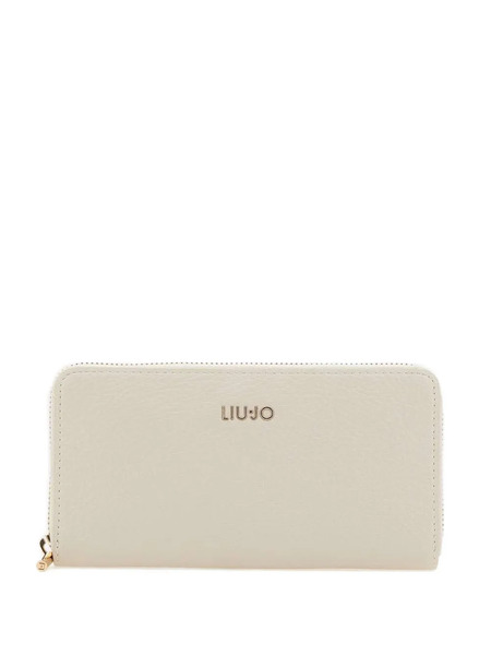  Liu Jo Logo-lettering Zipped Wallet - Neutrals 