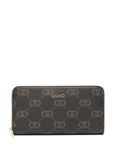  Liu Jo Logo-plaque Zip Wallet - Brown 