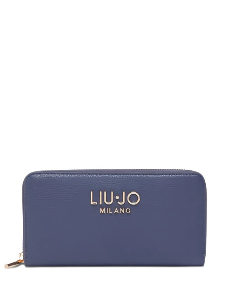  Liu Jo Logo Zip Wallet - Blue 