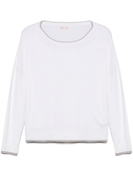 Liu Jo Lurex-detail Top - White 