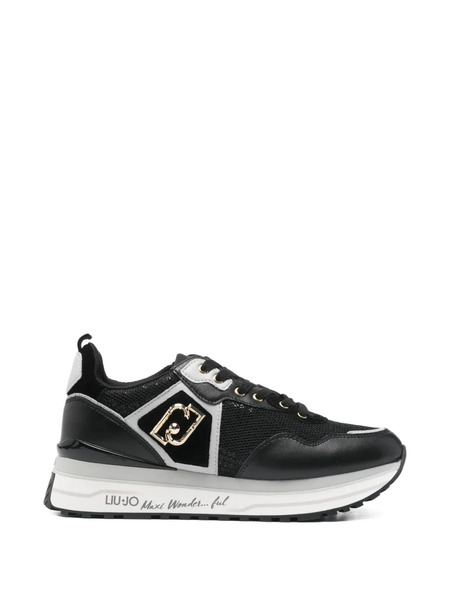  Liu Jo Maxi Wonder Logo Sneakers - Black 