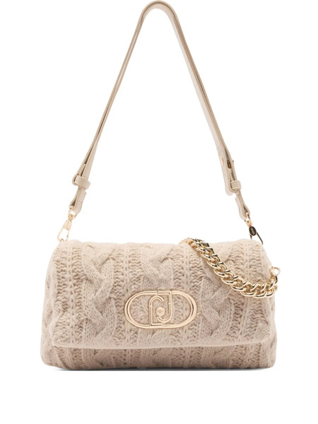  Liu Jo Medium Lapuffy Cable-knit Cross Body Bag - Neutrals 