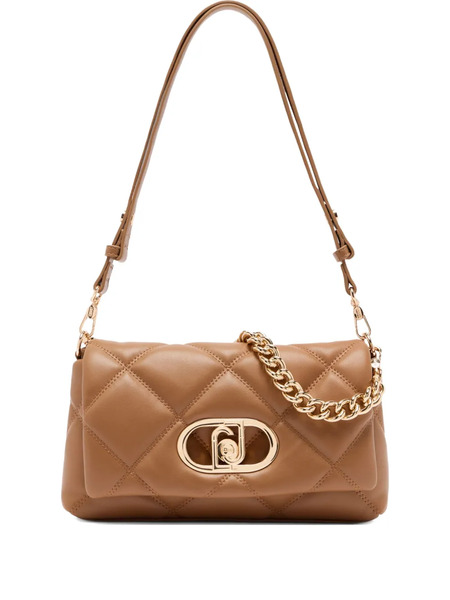  Liu Jo Medium Lapuffy Quilted Logo-plaque Shoulder Bag - Brown 