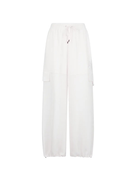  Liu Jo Mesh-design Cargo Trousers - Neutrals 