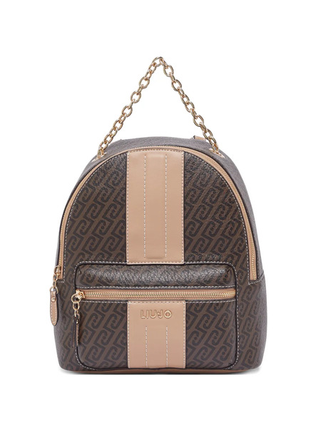  Liu Jo Monogram-pattern Backpack - Brown 