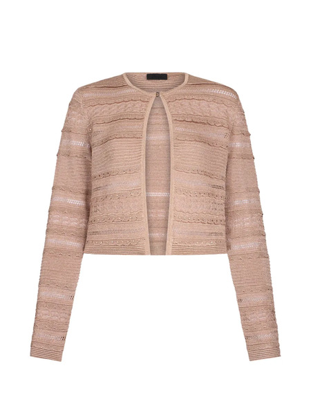  Liu Jo Openwork Button Cardigan - Pink 