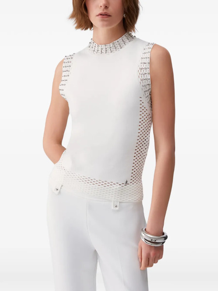  Liu Jo Perforated Top - White 