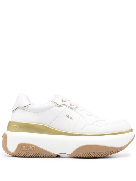  Liu Jo Platform Lace-up Sneakers - White 