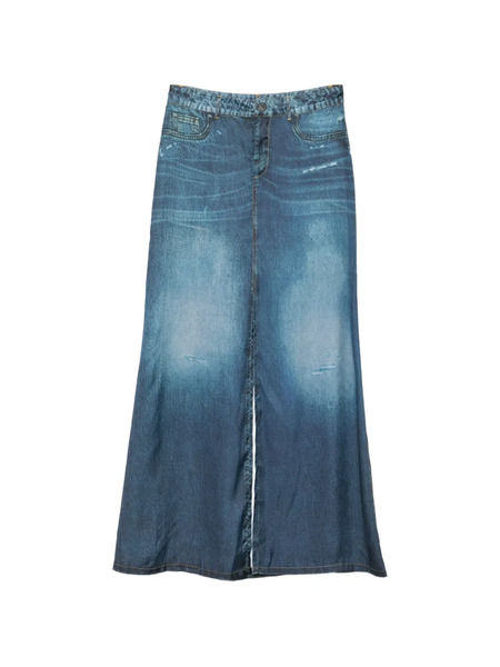  Liu Jo Printed Midi Skirt - Blue 