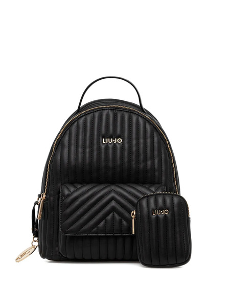  Liu Jo Quilted-design Backpack - Black 