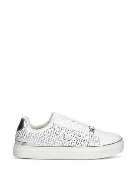  Liu Jo Rhinestone Chain Sneakers - White 
