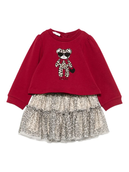  Liu Jo Ruffled Leopard-print Skirt Set - Brown 
