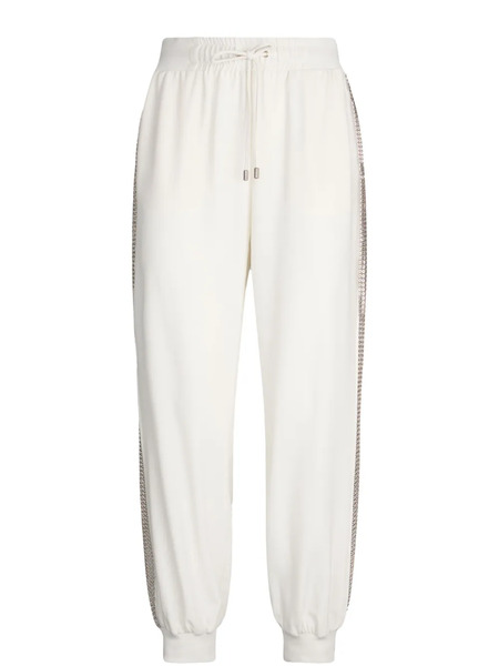  Liu Jo Sequin-embellished Track Pants - Neutrals 