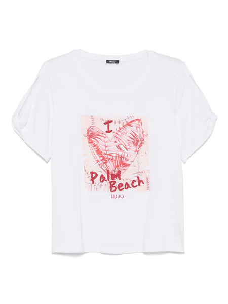  Liu Jo Slogan-print T-shirt - White 