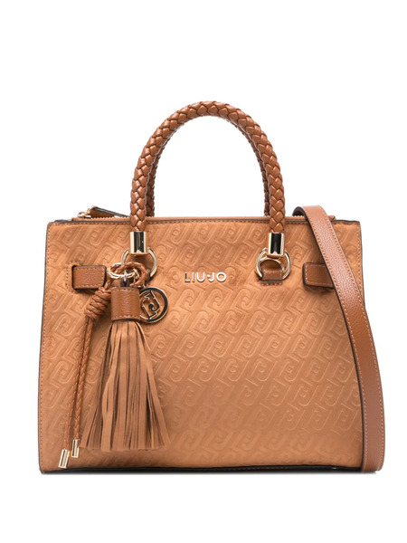  Liu Jo Small Braided-handle Tote Bag - Brown 