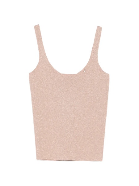  Liu Jo Square-neck Tank Top - Neutrals 